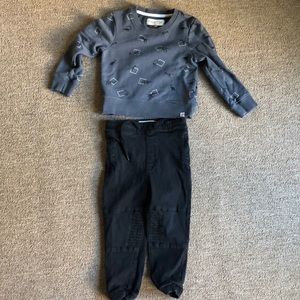 Dinosaur sweatshirt and jogger pants